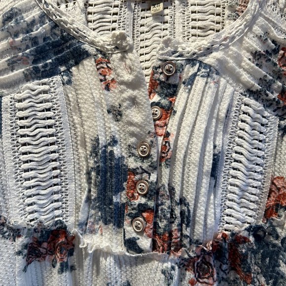 Gimmicks Boho Flower Top Blouse Shirt-XS - Picture 4 of 10